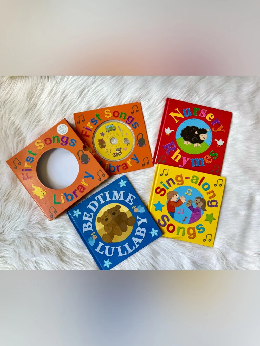 Priddy Books First Songs Library 3 Book + CD Complete Box Set